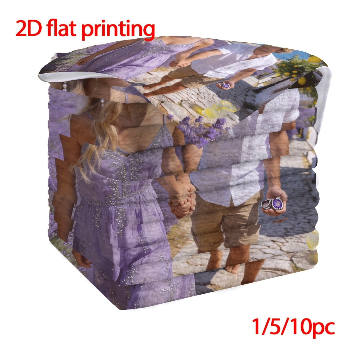 TEMU 1/5/10pcs, Customizable Picture And Text Washcloth, Thoughtful Gift, , Custom Patterns On Demand, Free Text Editing, Vibrant And True-to-color