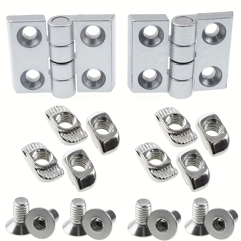 Image of 2020 Extrusion Hinge Kit, Stainless Door Hinge With - & Screws For European -slot Frames