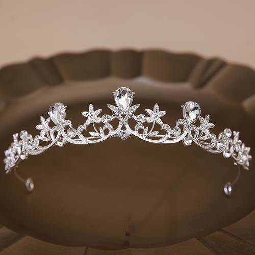 bridal headpiece modern minimalist baroque artificial tiara hair accessory for wedding dress
