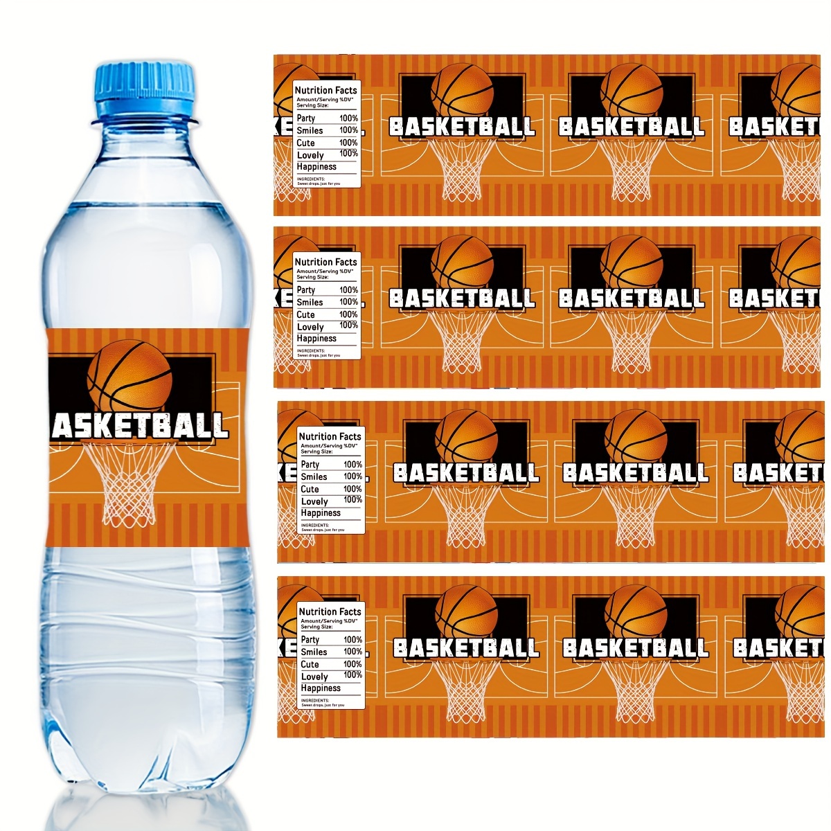 

10pcs Bottle Labels - , Rectangle Shape, Paper Material, English Text, Single Use Decoration Seals For Sports Events & Parties