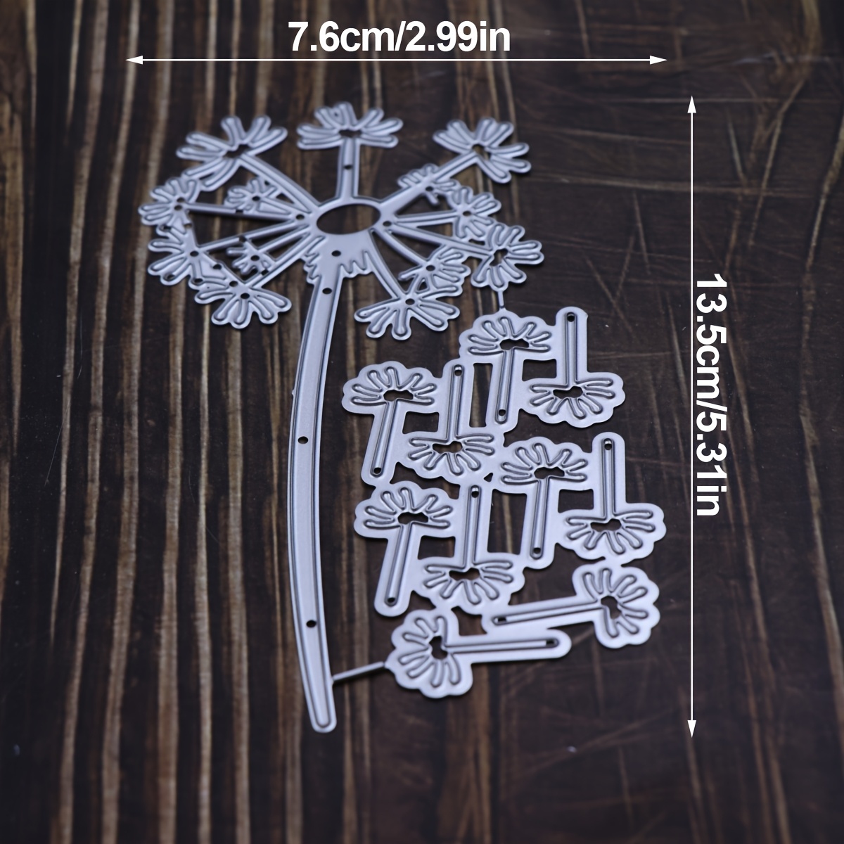 Image of New Arrivals Dandelion Metal Dies For Scrapbooking, Dandelion Flower Dies For Card Making & Photo Albums, Diy Handcrafted Paper Crafts