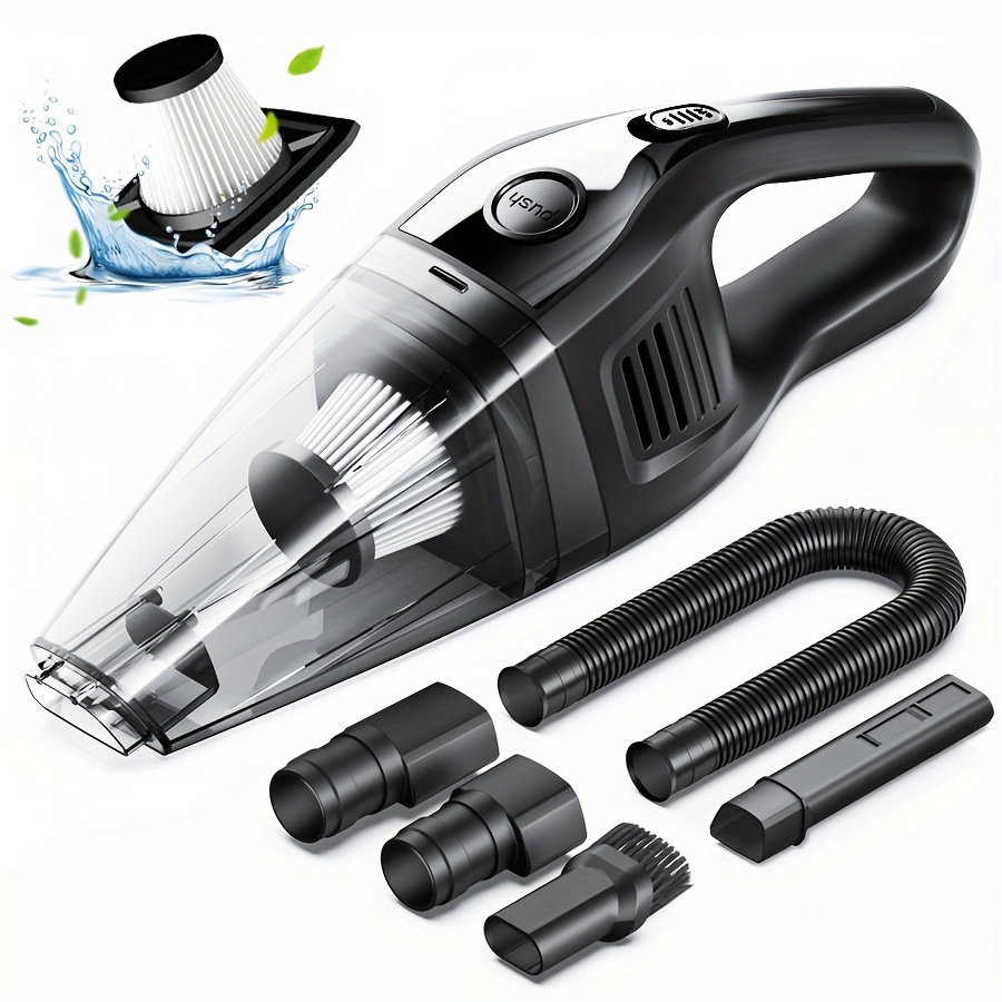 wireless handheld convenient vacuum cleaner for home and car use powerful suction usb rechargeable mini cleaning vacuum cleaner with multiple accessories suitable for cars homes sofas offices and other   tools