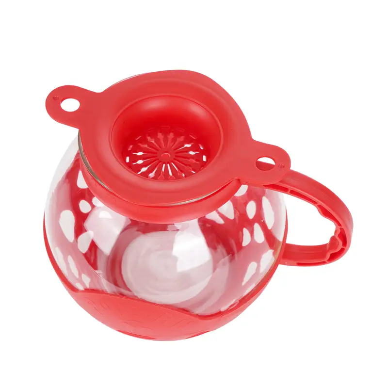 microwave popcorn maker with temperature lid bpa free dishwasher safe red details 2