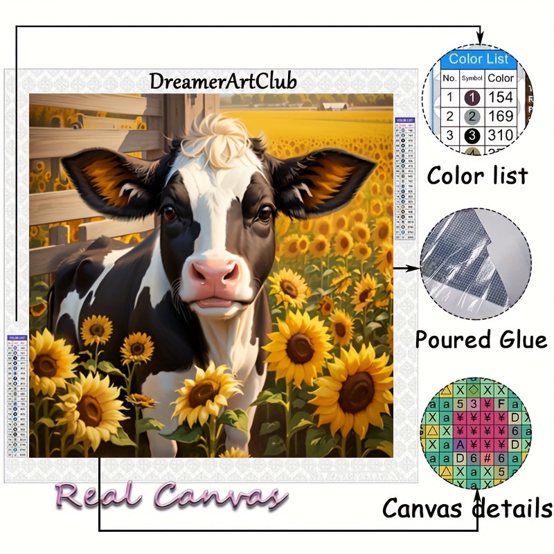 

Diamond Painting Art Cow In Sunflowers Series 2024 Full Diamond Painting Mosaic 5d Diy Stitch Kit Diamond Painting Art Home Decoration