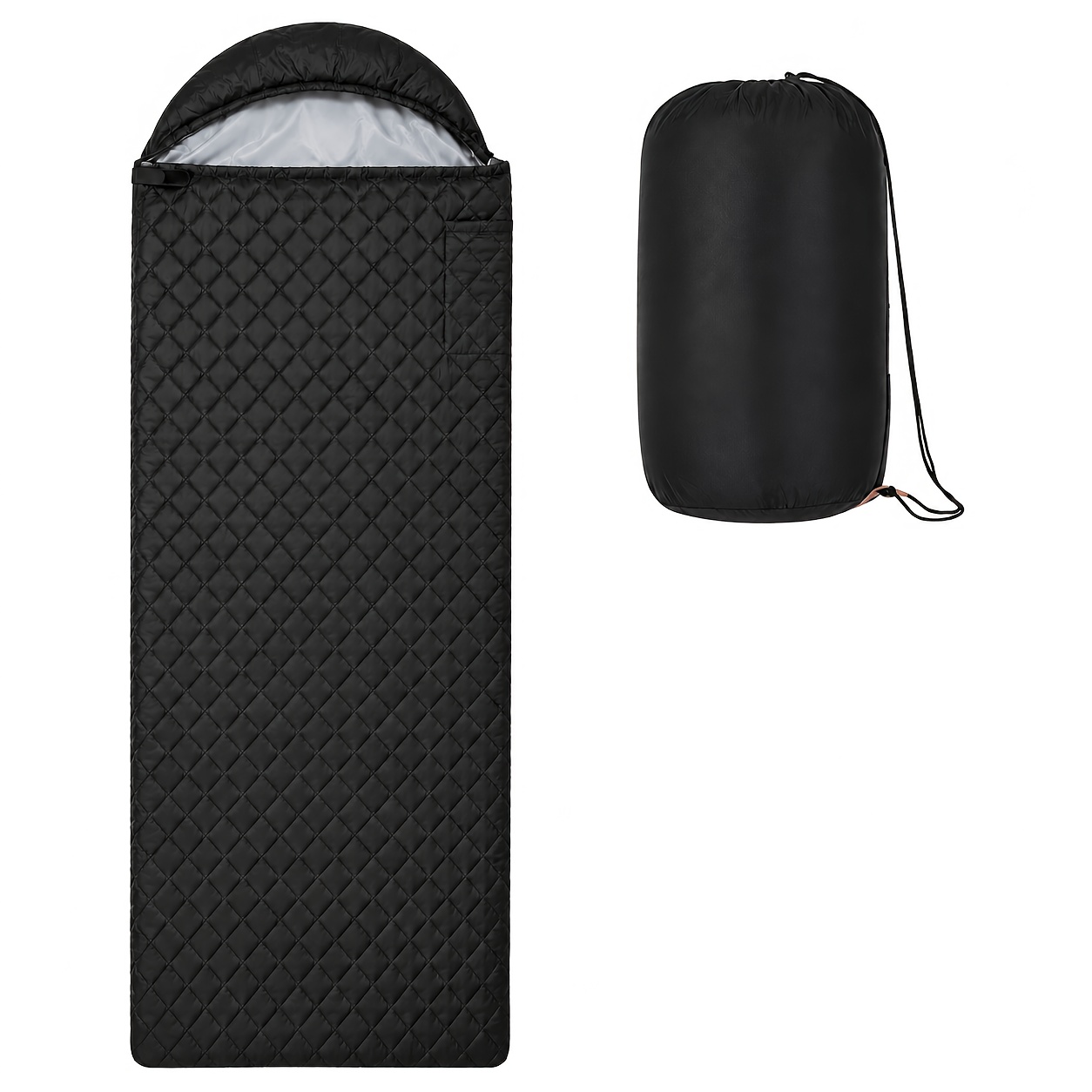 TEMU Heated Sleeping Bag For Adults, Usb Powered Camping Sleeping Bag With 3 Adjustable Heat Levels, Warm Quilted Outdoor Sleeping Bag For Cold