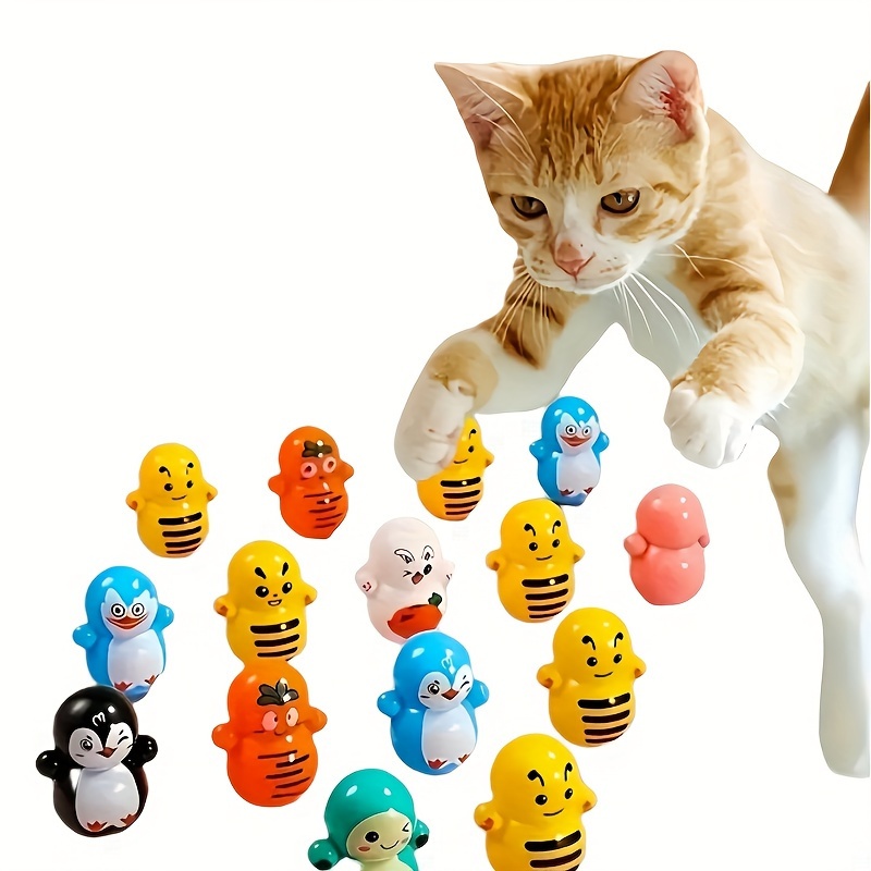 

25pcs Cat Toy Set - Plastic, Assorted Styles For Interactive Play & Exercise - Ideal For Small Pets