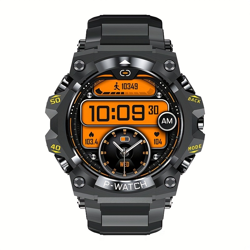   mens smartwatch with led flashlight 1 39 hd display wireless calls     durable aluminum plastic perfect gift for   fathers day fitness tracking watch   watch design   plastic watch