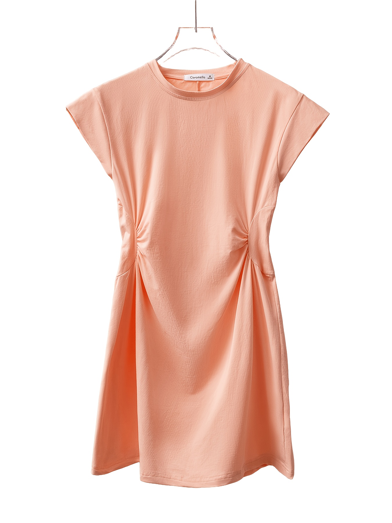 waist cinching short sleeved dress womens summer petite - Temu Cyprus