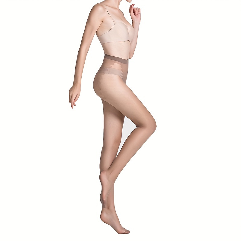 Image of 0d Sheer Thin Summer Pantyhose, Spring/autumn Style, Anti-snag, Long Black Stockings With Bikini Crotch, For Teenager