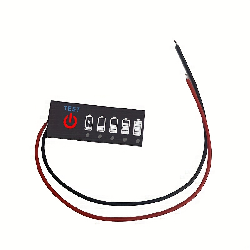 TEMU 1pc Battery Level Indicator Battery Level Display Lithium Battery Percentage Indicator Board Battery Level