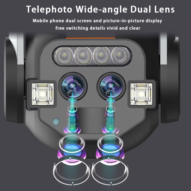 Cámara de seguridad PTZ inteligente de doble lente Jaxcam de 8MP con seguimiento automático por IA, zoom de 10X, visión nocturna a todo color, audio bidireccional, detección humana, WiFi, compresión H.265+, almacenamiento en la nube/tarjeta TF, alertas móviles, control remoto, vigilancia interior/exterior, montaje en techo/pared, compatible con la aplicación CareCamPro, cámara de seguridad para exteriores, cámara de seguridad moderna, grabación de alta resolución, CCTV tipo coreano para exteri