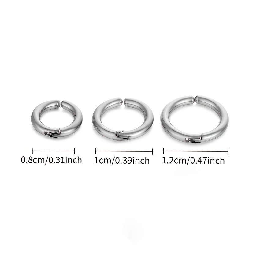 304 Stainless Steel Clip- Earrings - Non-Pierced Ear Clip- Earrings for Men & Women, Simple & Stylish Coil Backing Jewelry Suitable for Daily Wear, Valentine' Gift, Year-Round Unisex Earrings (No Hole Required)