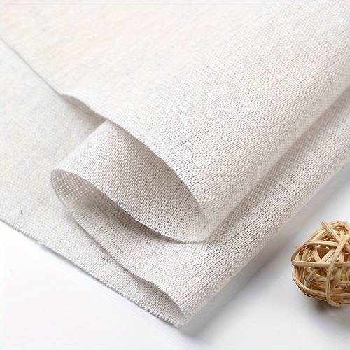 solid color linen fabric sewing fabric embroidery material and clay fabric wide pre cut made of 100 linen suitable for crafts sewing holiday decorations tablecloths clothing garment making crafts