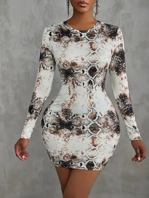 a fitted, short dress with a and off-shoulder design, featuring and black snake pattern that hugs the body, exuding a wild and | High-quality & Affordable | Temu a fitted, short dress with a and off-shoulder design, featuring and black snake pattern that hugs the body, exuding a wild and | High-quality & Affordable | Temu
