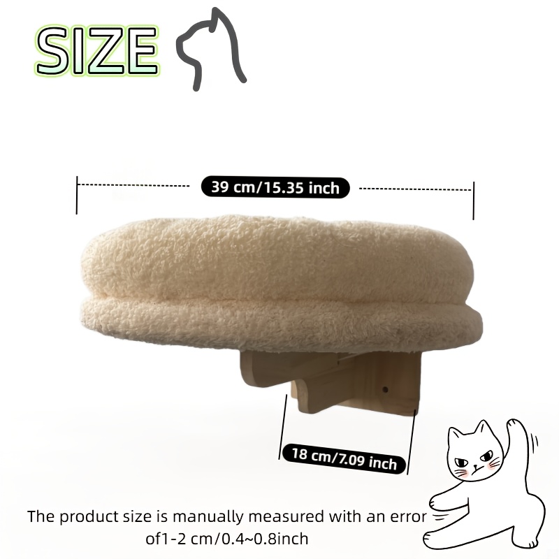 Image of Wall-mounted Cat Compatible For Kittens & Cats - Solid Wood Multi-section Cozy Hideout With Assembly, Space- Climbing Tree & Resting, Pet Furniture For Small Apartments/dorms/houses (some Assembly)