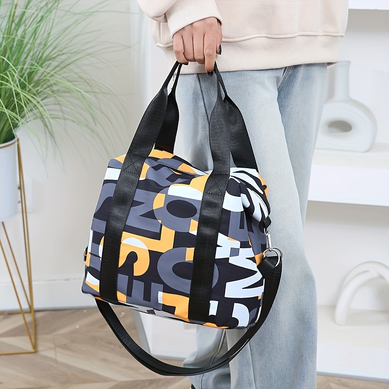 

Sac Fourre-tout À Imprimé Lettre De Mode, Sac Bandoulière En Nylon Tendance, Sac À Main Décontracté Et Sac À Bandoulière Pour Femmes