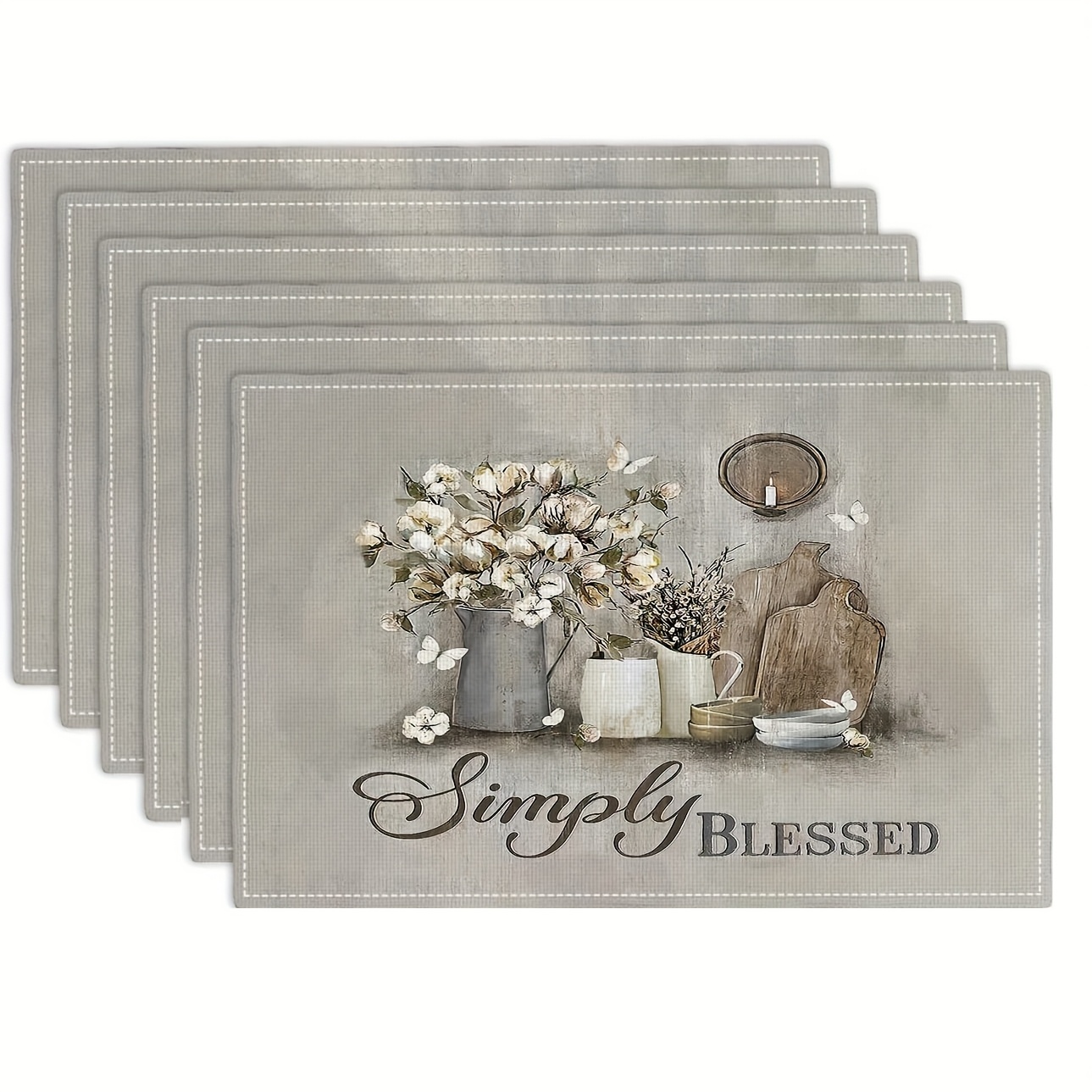 Vintage Tischsets Im Christlichen Stil Für Küche Und Esszimmer_voghion.com
