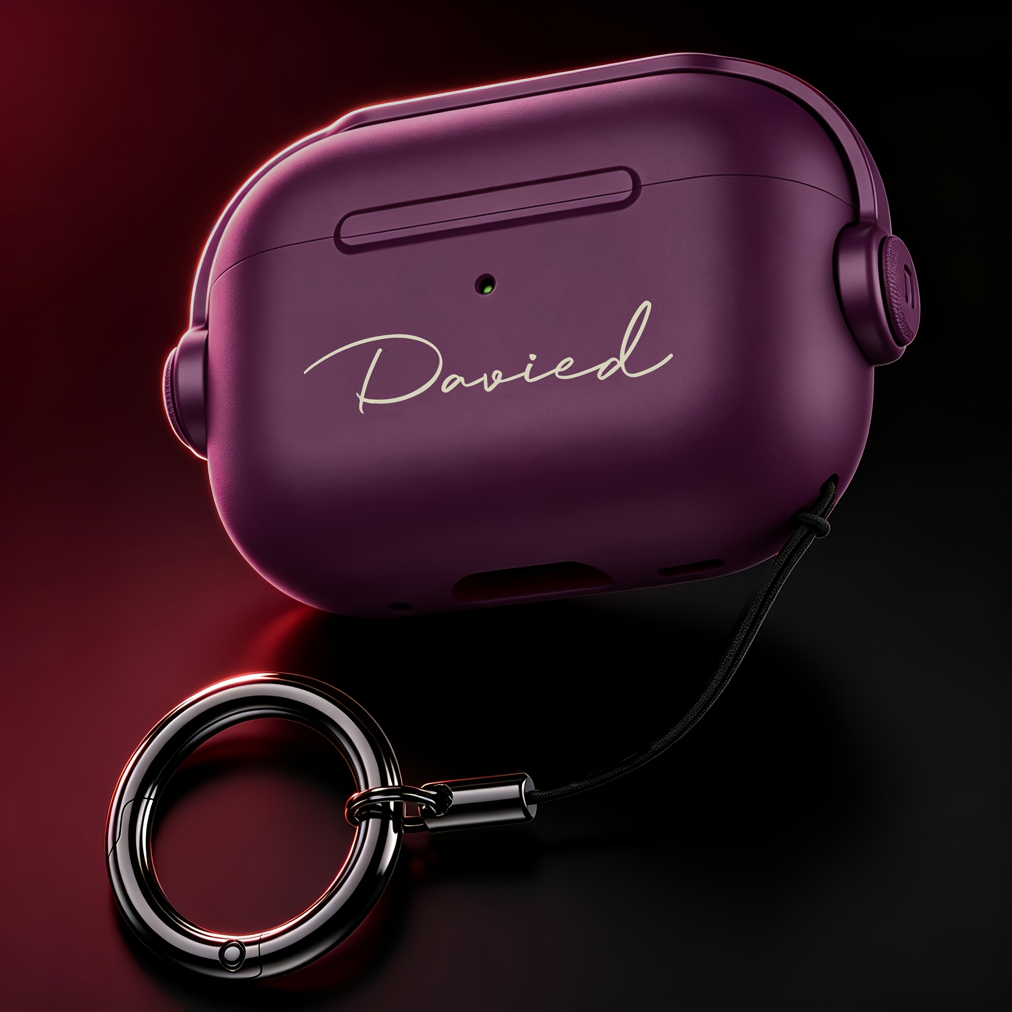 TEMU [customized] Personalized Luxury Name Letter Customized Cover For Airpods 1 2 3 4 5 Pro 2 Pro 3 Lock Bracket Tpu Earphone Case