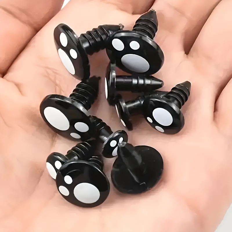 100pzas- Ojos de plástico para peluches, muñecos, etc, de seguridad para  fabricación, para animales, medidas: 8/10/12/14/16mm