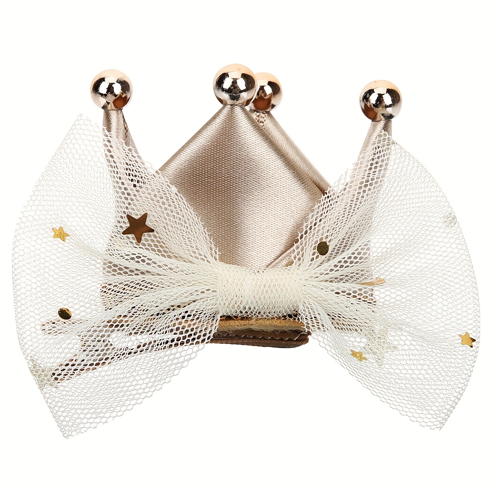 TEMU Mini corona di compleanno per animali domestici, cappello per , simpatici accessori per animali domestici, fermagli per capelli per cosplay,
