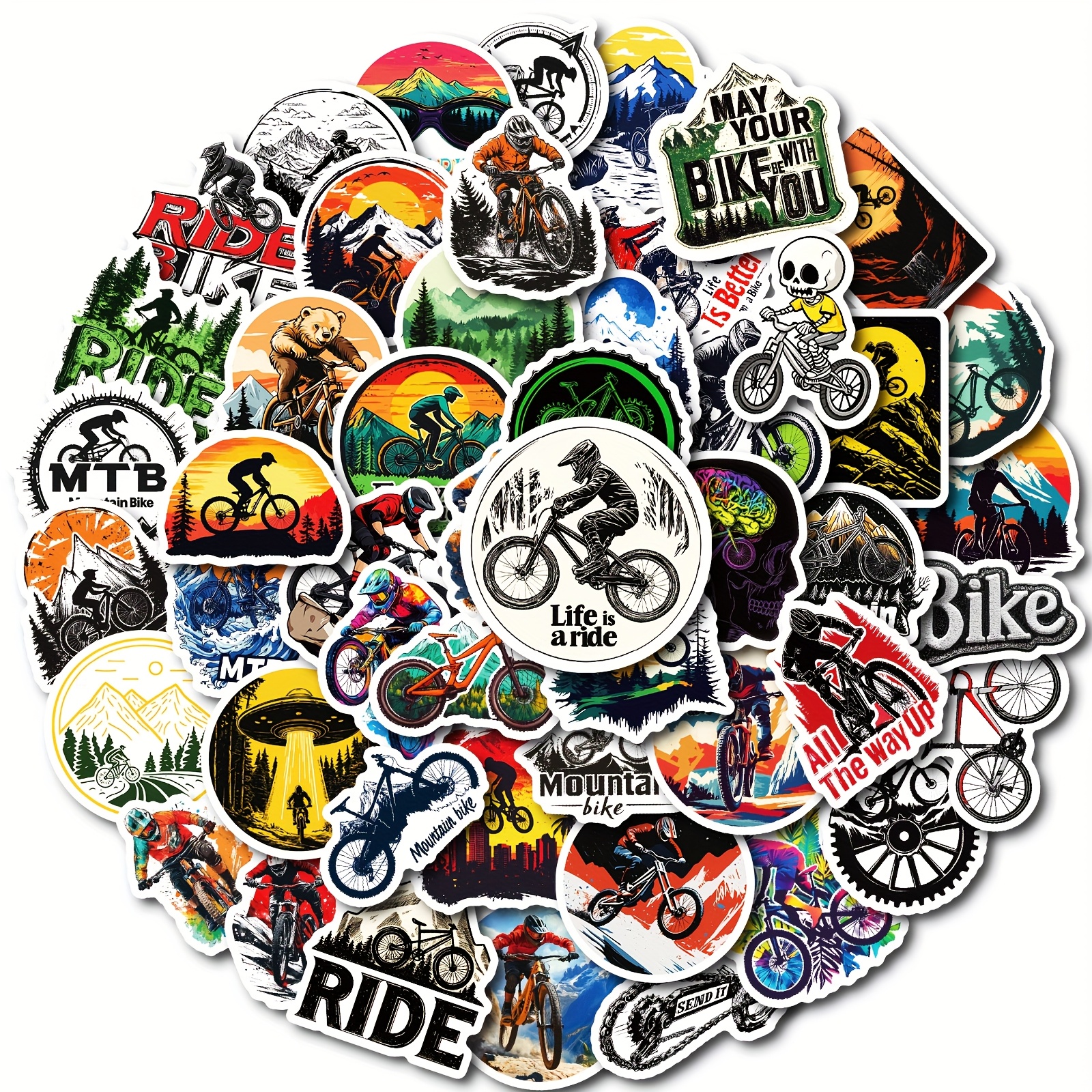 200 Stück Neon-Graffiti-Aufkleber – Wasserdichtes PVC-Vinyl, Bunt Gemischt, Für Laptop, Fahrrad, Helm & Mehr