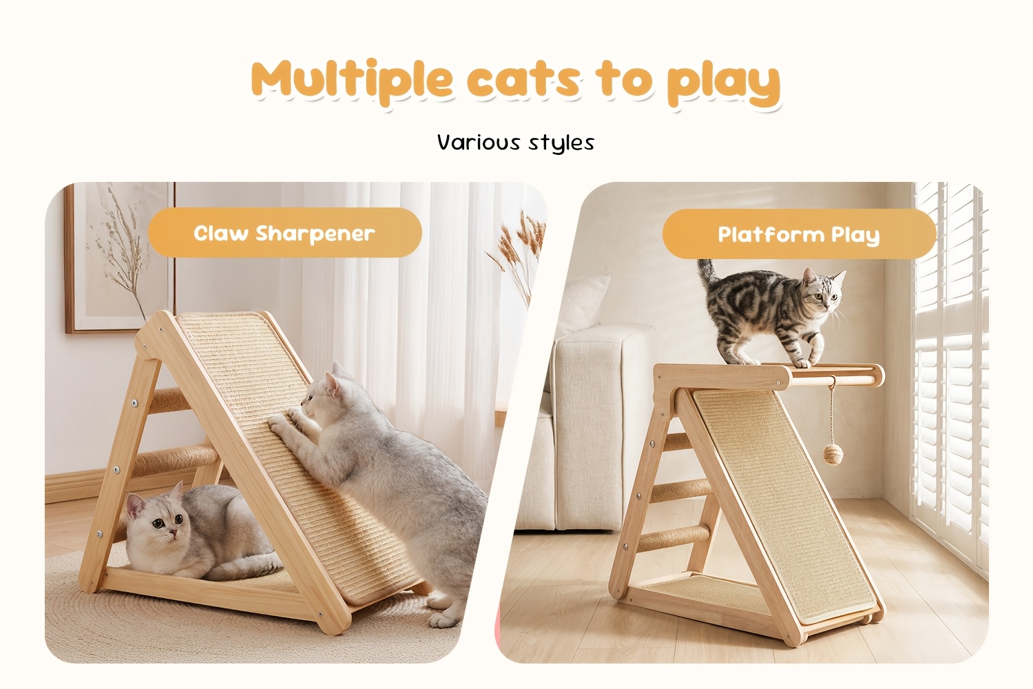 Stâlp Mare de Zgâriat pentru Pisici cu Platformă de Cățărat, Mobilă pentru Animale de Companie Super Rezistentă și Robustă, Centru de Cățărat și Joacă All-in-One, Parc de Joacă pentru Pisici în Interior, Potrivit pentru Familii cu Mai Multe Pisici