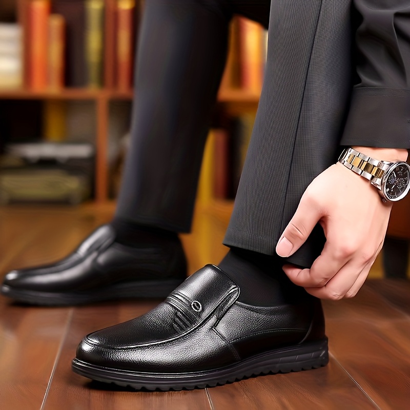 Zapatos Casuales de Negocios para Hombres, Talla Grande, Suela Suave y Versátil, Zapatos de Vestir de Moda para la Oficina y Ocasiones de Fiesta