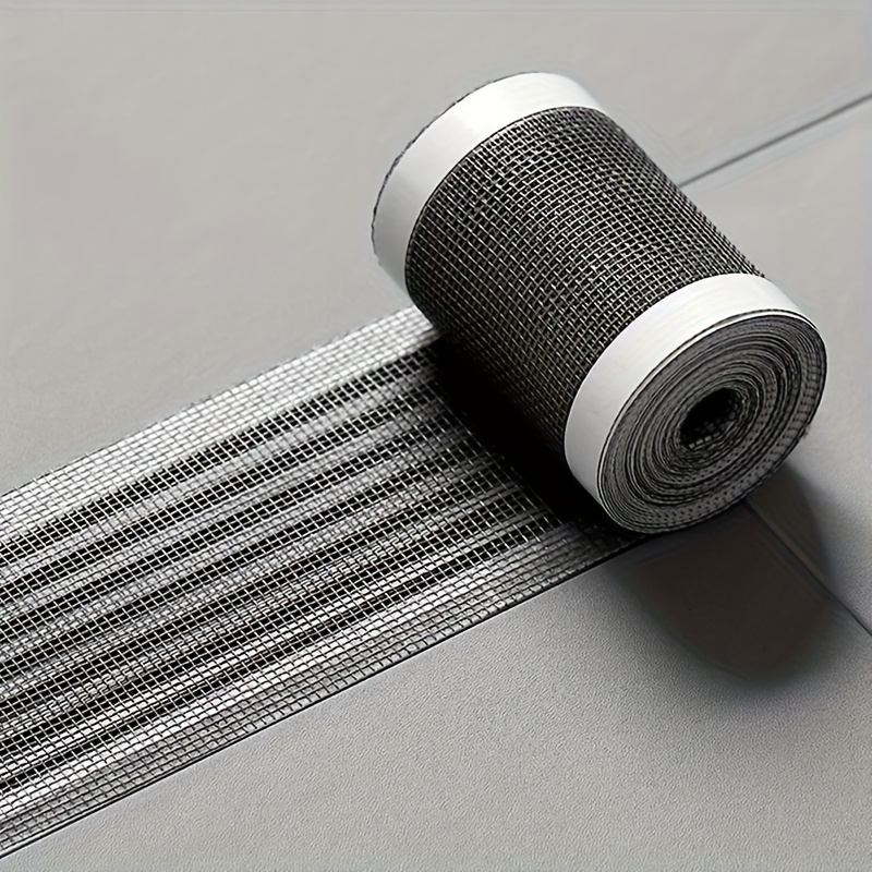Image of 39.3inch Trimmable Shower Drain Plug Protector, Self-adhesive Floor Drain Sticker, Mesh Sink Filter, Easy To Clean, Suitable For Bathroom Flooring And Rv Toilet Accessories