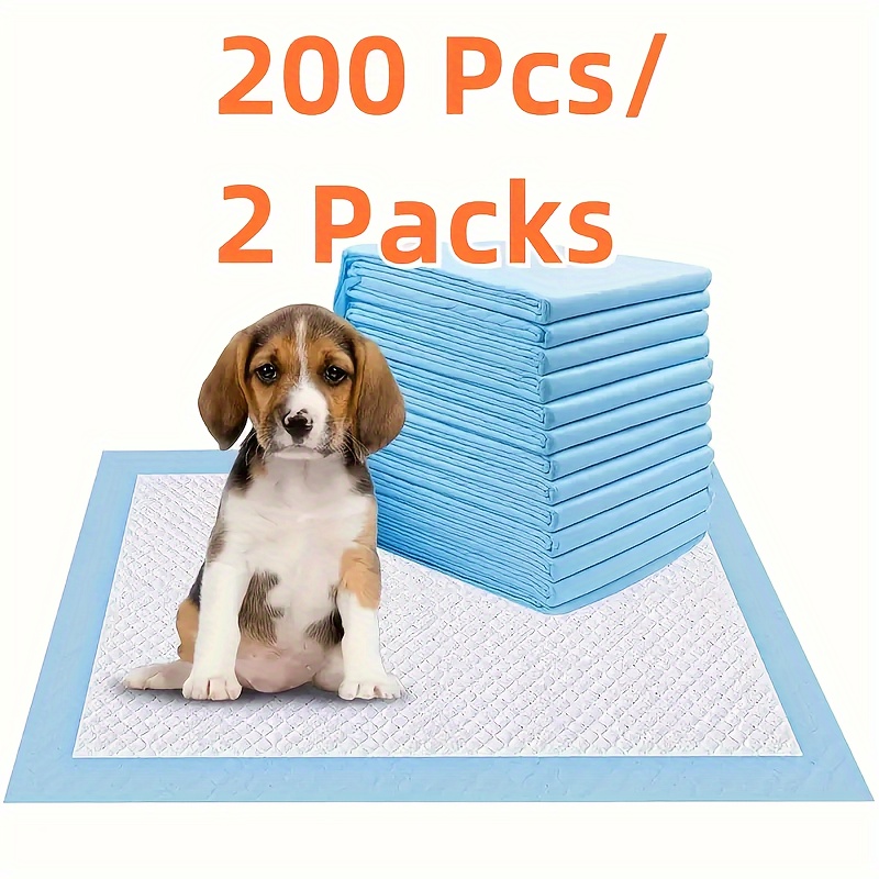 TEMU /200/300pcs Extra-large Disposable Absorbent Dog Training Pads - Essential Dogs Litter & Housebreaking Supplies For Pet Owners - , Leak-proof, And Easy Pet Pee Pads For Faster Potty Training