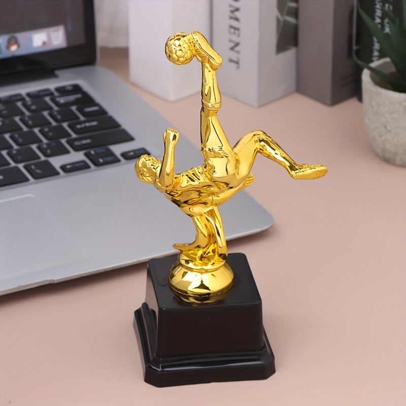mini soccer trophy perfect for home decor office desk bookshelf display ideal gift for sports fans details 5