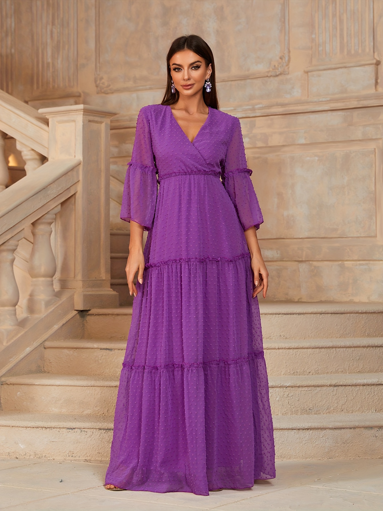 Women Purple Dresses - Temu Canada