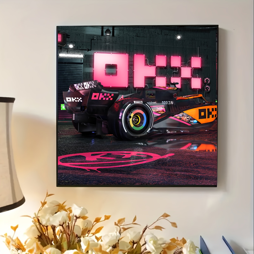 

F1 Formula Racing 5d Adult Frameless Diamond Painting Kit: Realistic Style, Handmade Cross Stitch & Mosaic Gemstone Inlay With Round Diamonds - Creative Home Decoration & Wall Art