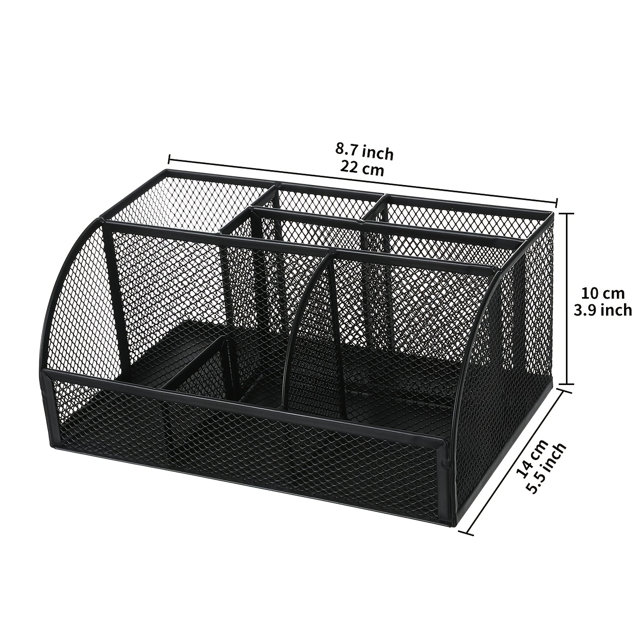 TEMU Metal Multi-functional Pen Holders, Creative Unique Hollow Combination Desktop Storage Box Pen Bucket, Back To School Office Supplies