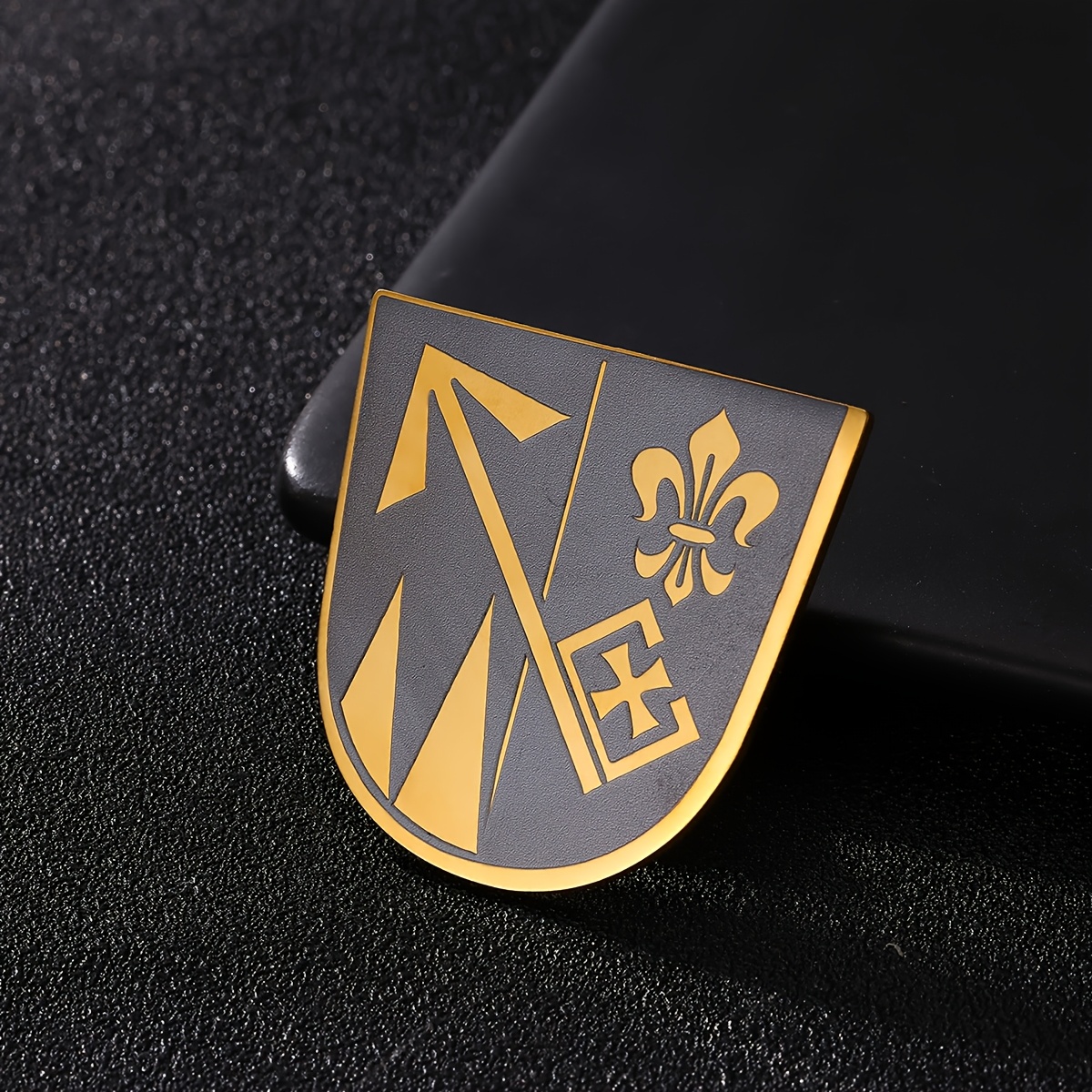 TEMU Broche Personnalisée avec Photo/Logo pour Femmes - Épingle en Acier Inoxydable avec Votre Image ou Design, Cadeau de Saint-Valentin, Accessoire