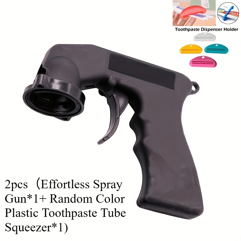 TEMU 2pcs Effortless Spray Gun*1+, Random Color Plastic Toothpaste Tube Squeezer*1)self-feed Paint Aid, Paint Sprayer, Automotive Coating Tool,