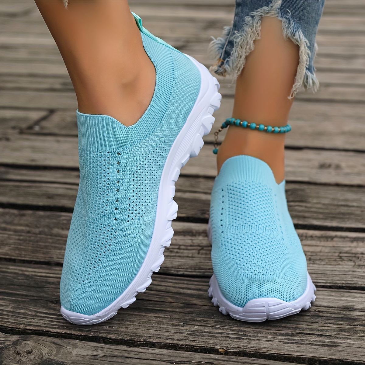 

Women's Knitted , Walking , Low-top Plus Size