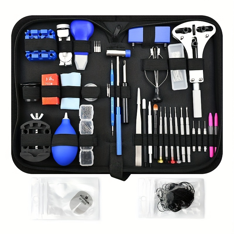 

388pcs Watch Repair Tool Kit - Aluminum Alloy, Multi-functional Set For Watches, Jewelry & Shoe Maintenance