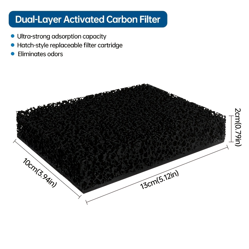 Sog Compatible Dual Layer Activated Carbon Filter Replacement For Cassette Toilet Ventilation System