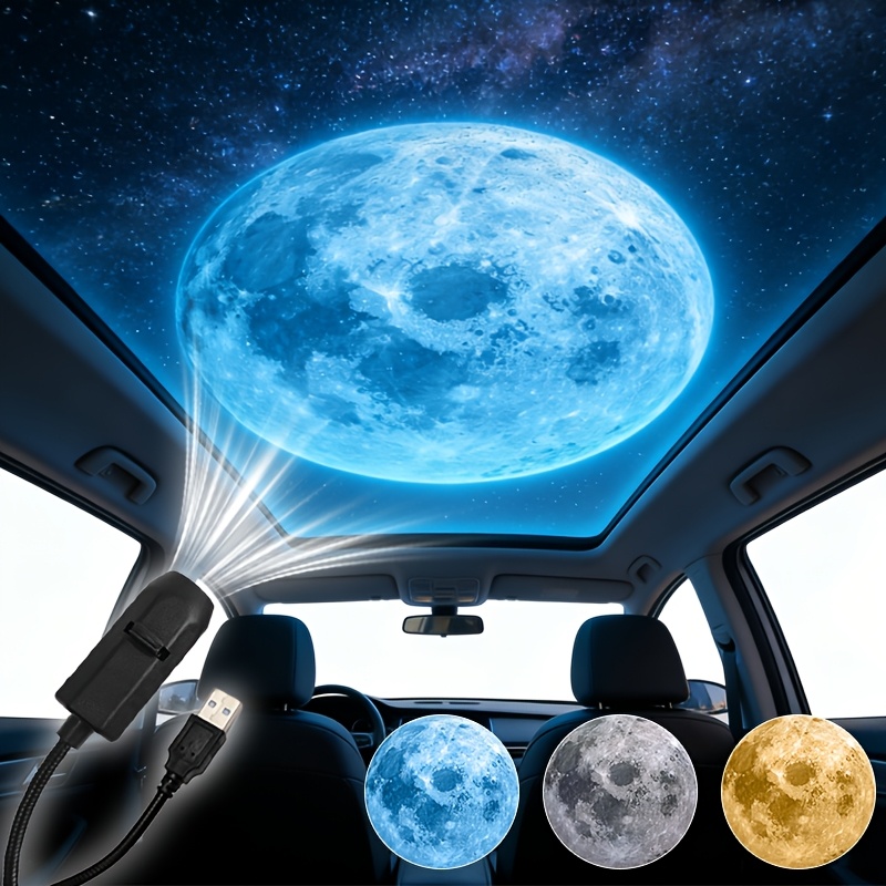 Portable Led Projector Lamp Featuring 3 Interchangeable Patterns, Designed To . This 360° Rotatable Night Light Is Perfect For Bedrooms, Living Rooms, Or Car Ceilings