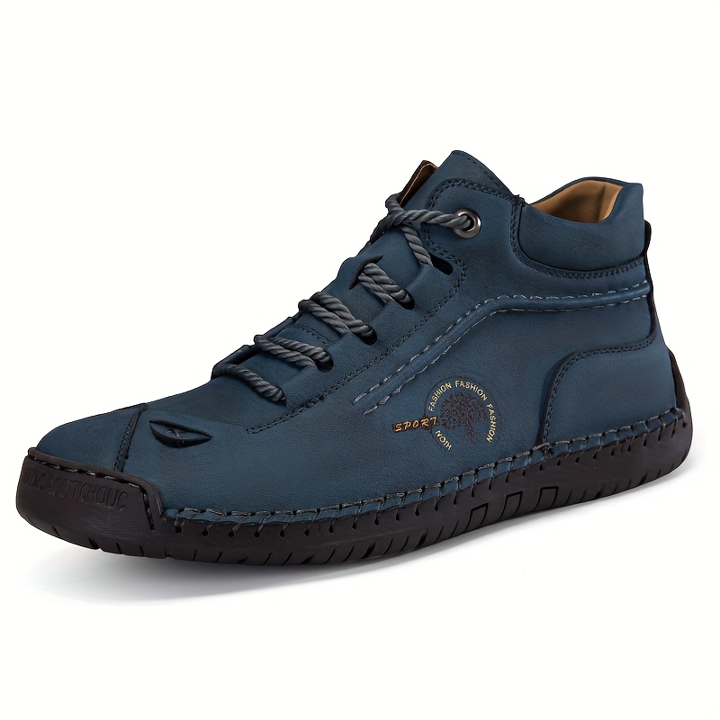 Botas Oxford Derby para hombre, Nuevas botas cortas casuales para senderismo al aire libre, Botas clásicas hechas a mano, Botas de trabajo versátiles para el día a día - Imagen 10