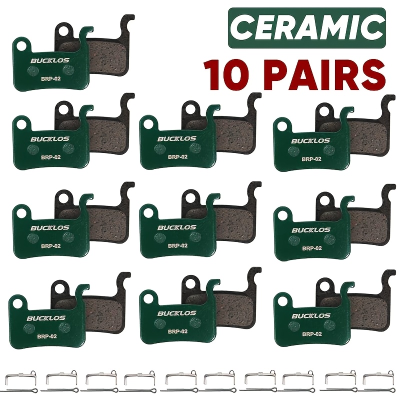 TEMU Set da 10 di pastiglie freno a disco in ceramica BUCKOLOS adatte per sistemi frenanti idraulici B01S/A01s/D02S/N03A/G01s, pastiglie freno MTB ad