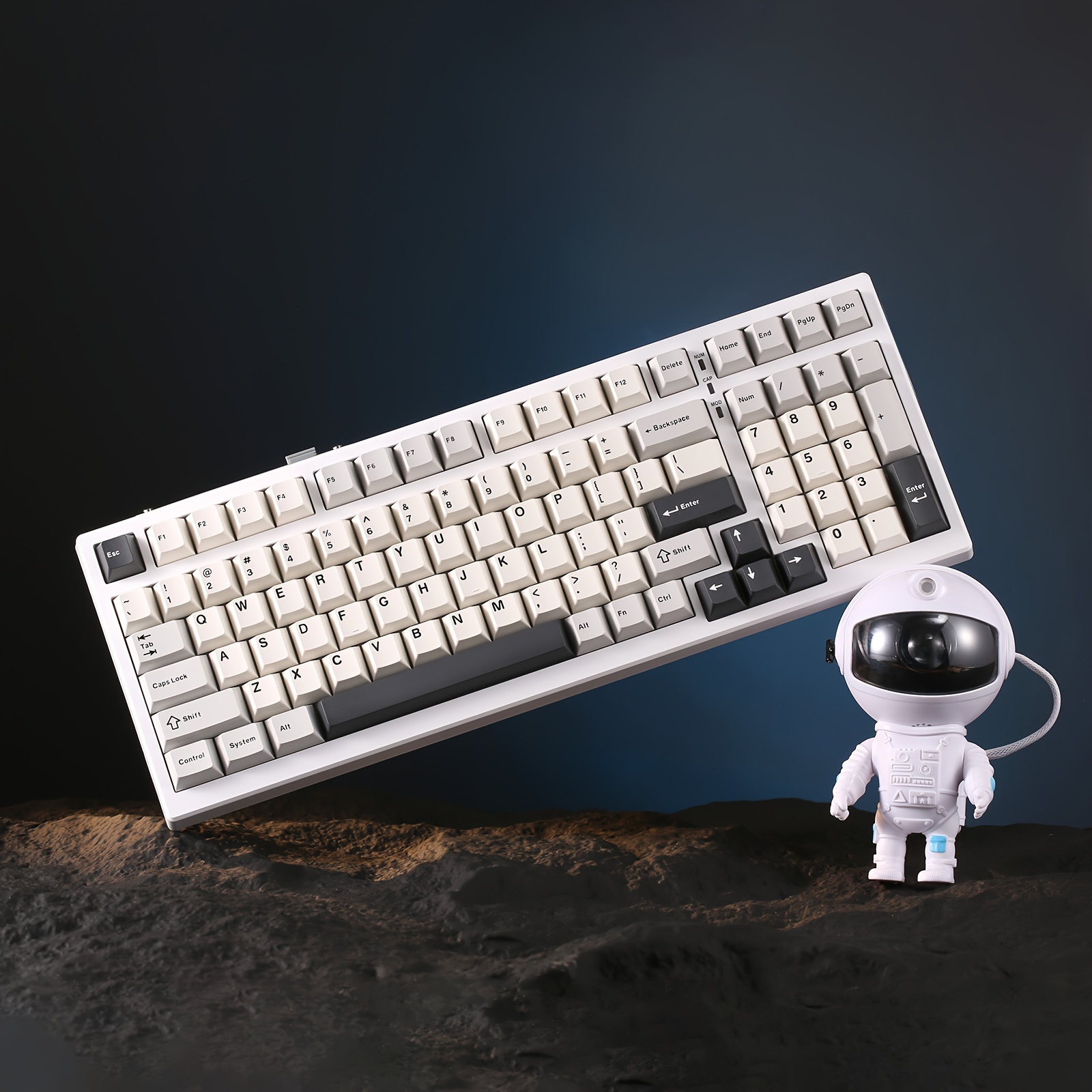 yz98 white gasket mechanical keyboard 99 key hot - Temu