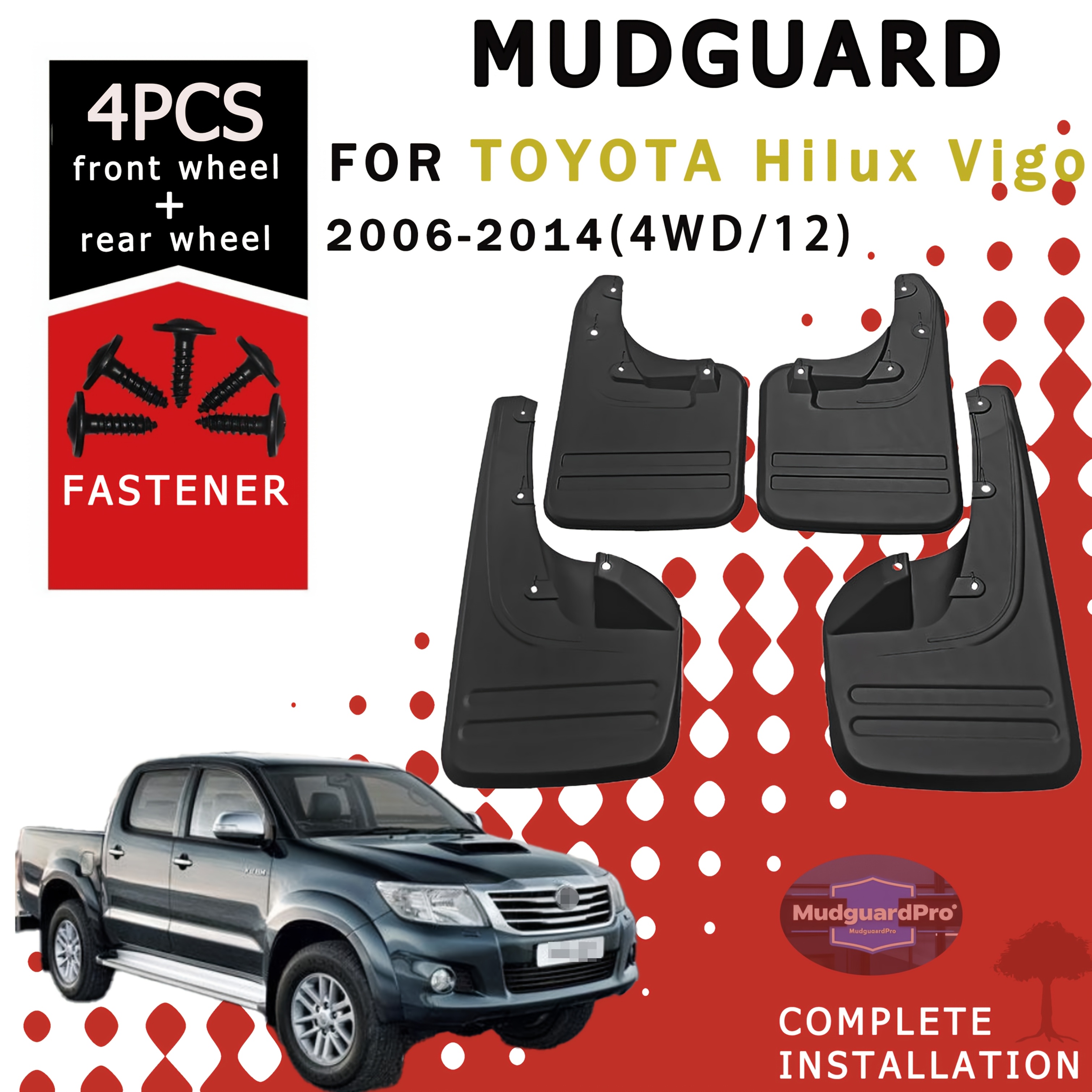 Splash Guards & Mud Flaps for 2024 Toyota Hilux for sale