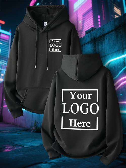 customizable mens hoodie suitable for daily wear and sports customization and couple customization with pocket knit fabric casual hoodie knit construction