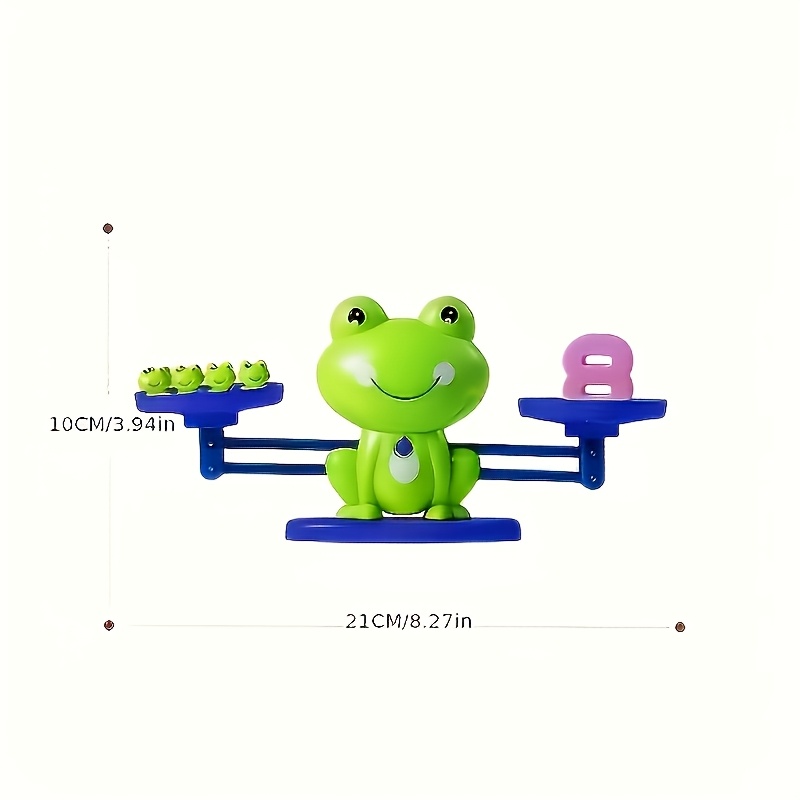 Frog Balance Math Toy, Interactive Weight Stacking Game