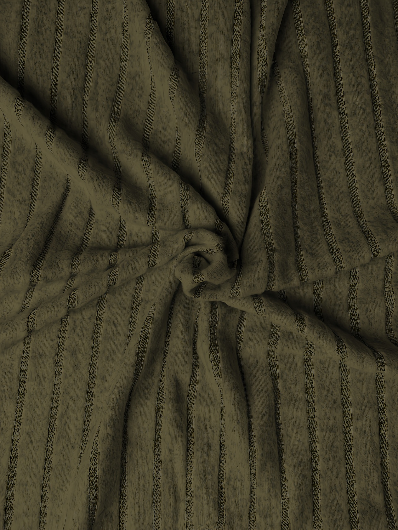 Plus Size V-Neck Casual Elegant Women's Top - Stretchy Fabric, Machine Washable, All-Season Versatile Blouse for Everyday & Formal Wear, Ribbed Texture, Medium Elasticity