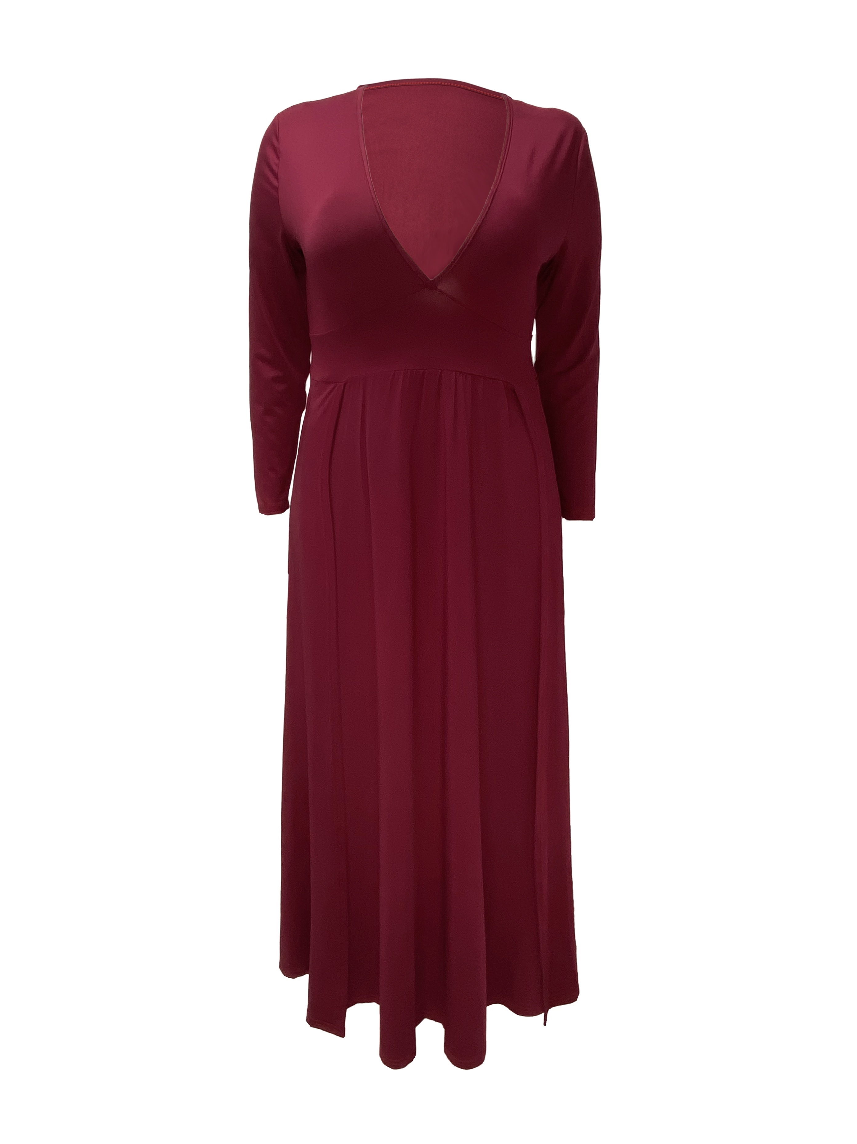 tb6428 womens plus size v neck bodycon flowy maxi dress high - Temu