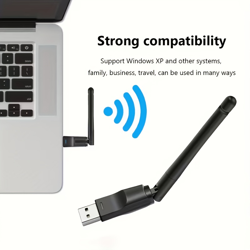 150m wifi   receiver compatible for devices   external wifi adapter with stable connection compatible for pc laptop tablet smartphone
