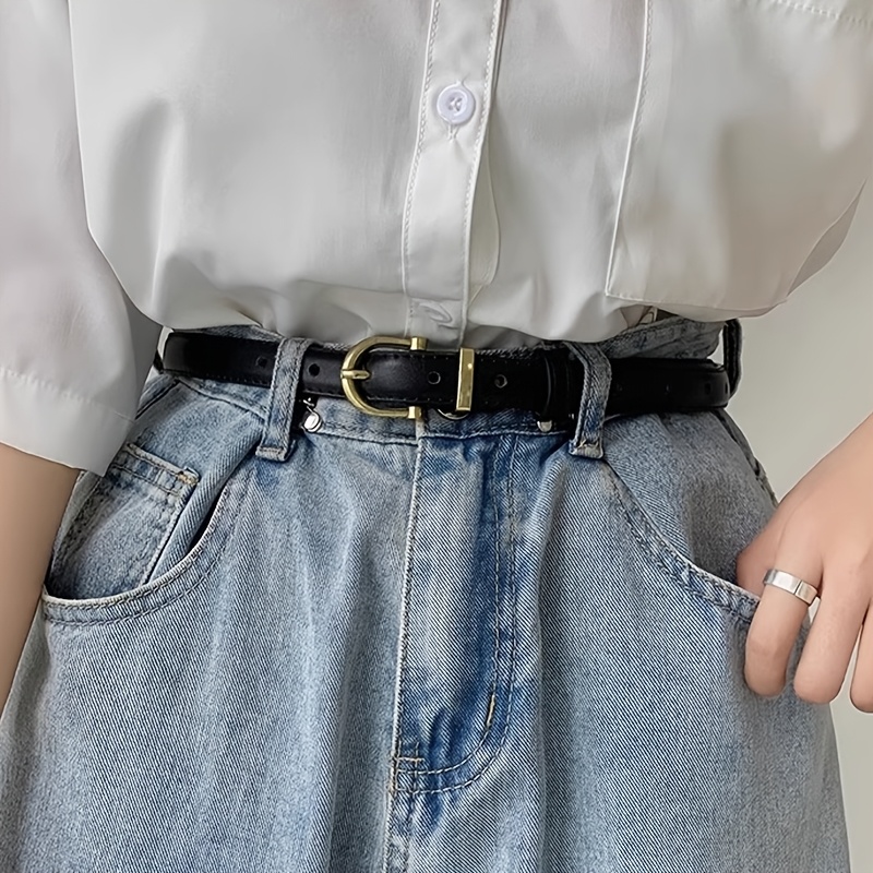 Image of 1pc Women's Belt, Easy Ultra-versatile Waist-cinching Belt, Retro Academy Style Skirt Jeans Tummy Control Belt