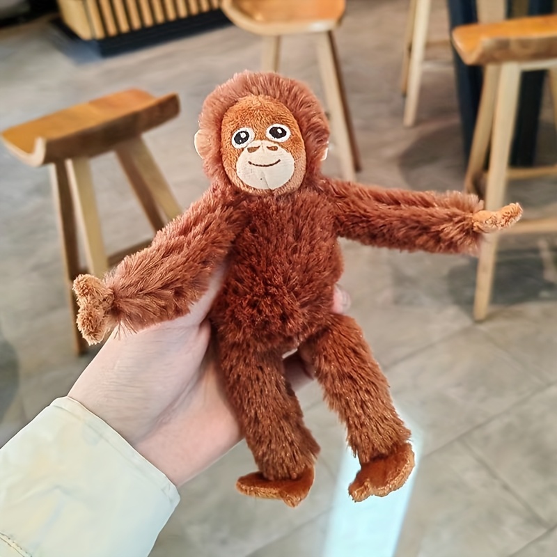 Image of Adorable Jungle Gorilla Toy Soft Stuffed Animal With Funny Charm Adorable Playhouse Companion Doll Perfect Travel Souvenir Gift For Family As Room Decoration